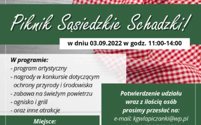 KGW w Łapiczach Łapiczanki organizuje „Piknik Sąsiedzkie Schadzki”